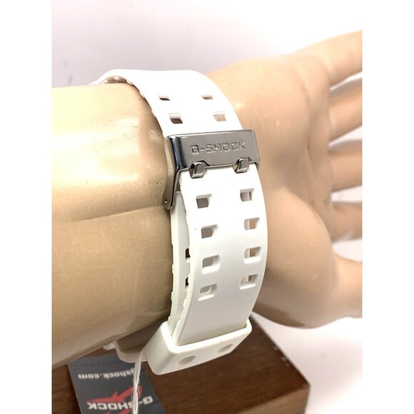 Casio Men's Watch G-Shock GA100B-7A White Resin Quartz 50mm Analog Digital 5081 - Picture 11 of 15